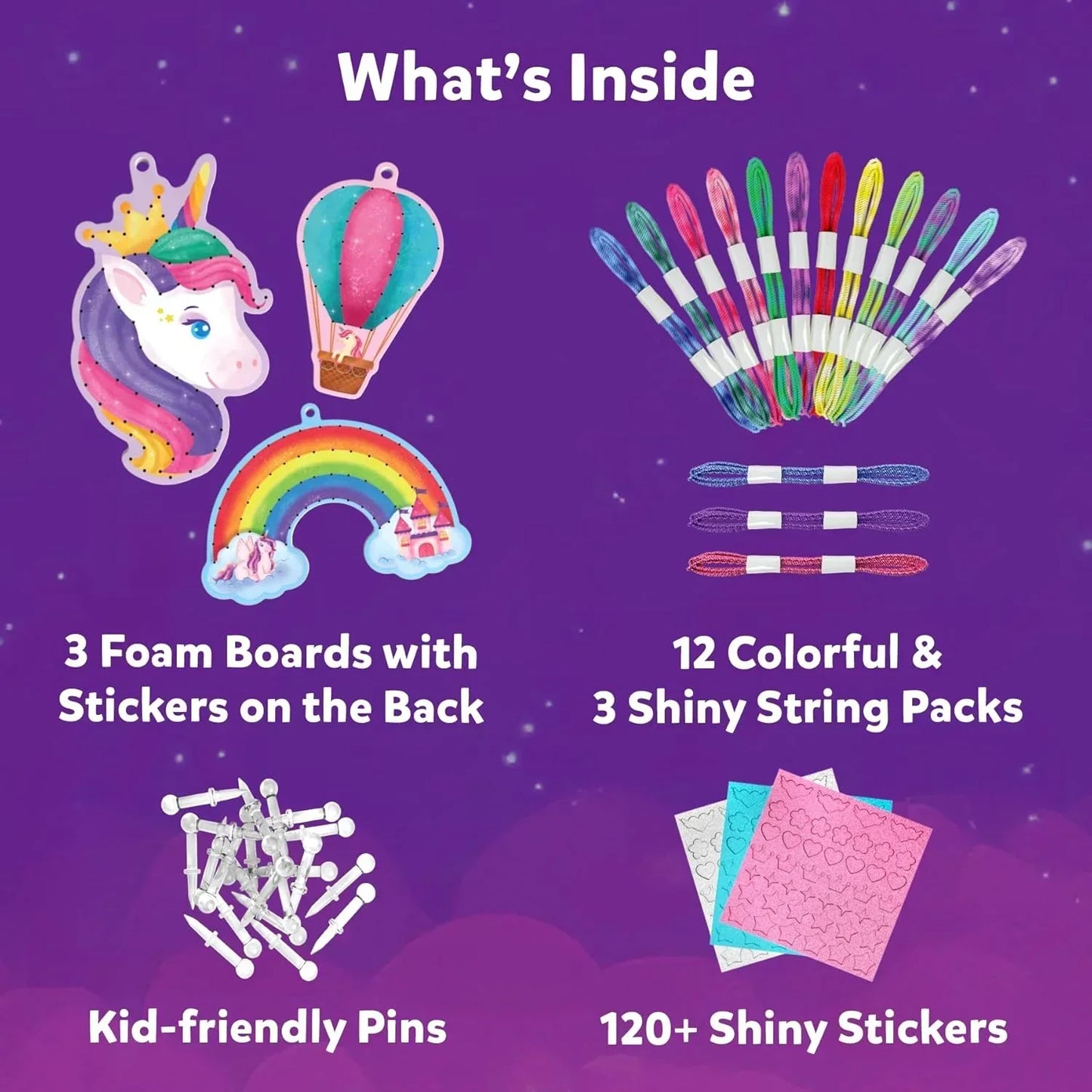 Skillmatics Art & Craft Activity - Super Strings Unicorn Magic, Mess-Free Art for Kids, Craft Kits & Supplies, DIY Creative Activity, Gifts for Girls & Boys Ages 6, 7, 8, 9, 10, 11, 12 - Jaiman Toys