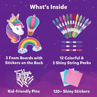 Skillmatics Art & Craft Activity - Super Strings Unicorn Magic, Mess-Free Art for Kids, Craft Kits & Supplies, DIY Creative Activity, Gifts for Girls & Boys Ages 6, 7, 8, 9, 10, 11, 12 - Jaiman Toys