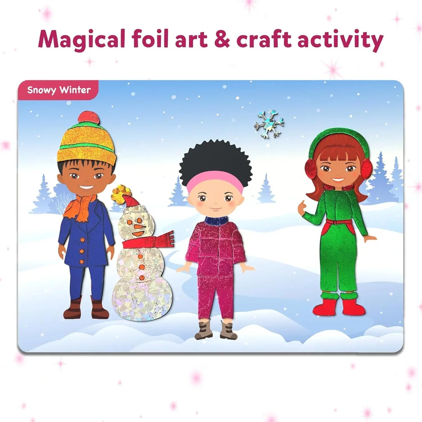 Skillmatics Paper Art & Craft Activity - Foil Fun Dress Up, No Mess Art for Kids, Craft Kits & Supplies, DIY Creative Activity, Gifts for Girls & Boys Ages 4, 5, 6, 7, 8, 9, Travel Toys, Multicolor - Jaiman Toys
