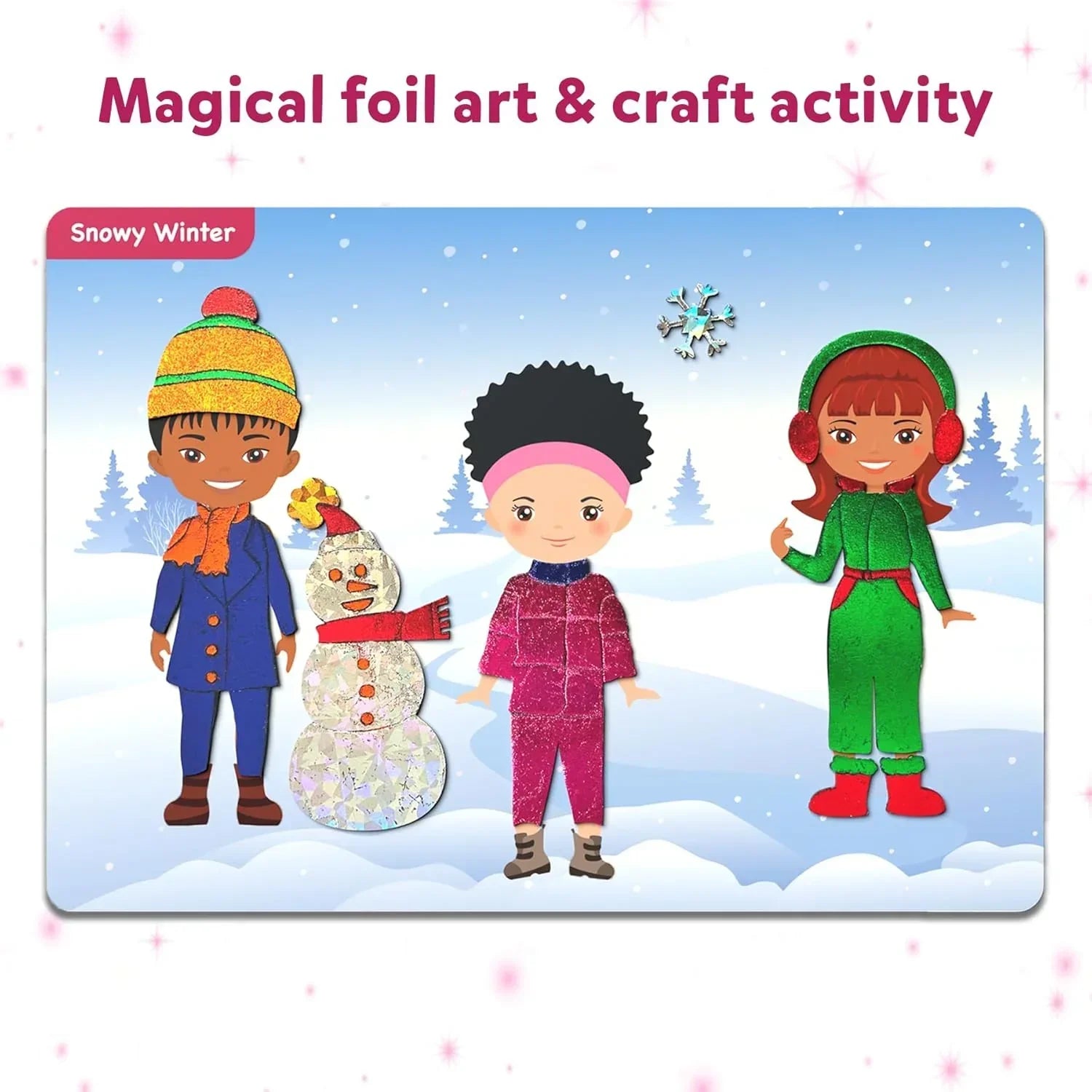 Skillmatics Paper Art & Craft Activity - Foil Fun Dress Up, No Mess Art for Kids, Craft Kits & Supplies, DIY Creative Activity, Gifts for Girls & Boys Ages 4, 5, 6, 7, 8, 9, Travel Toys, Multicolor - Jaiman Toys