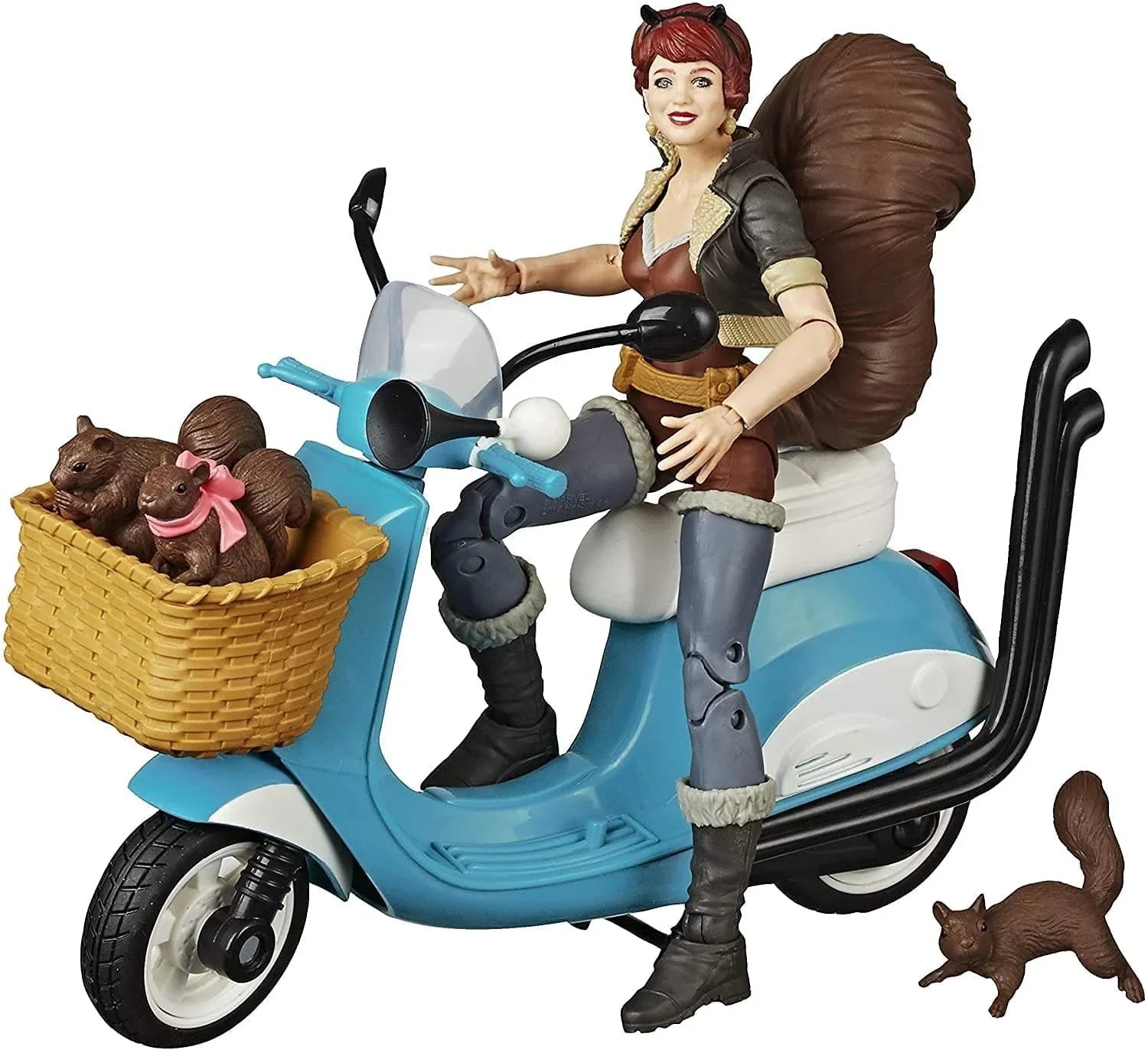 (Box is not Fresh) Marvel Legends Series 6-inch Collectible Action Figure Unbeatable Squirrel Girl Toy, Premium Design, Includes Vehicle and Accessories - Jaiman Toys