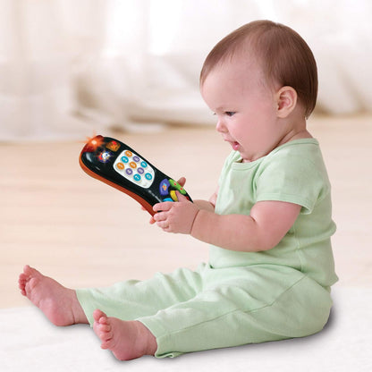 VTech Click and Count Remote, Black | Interactive Learning Remote Control Toy with Numbers, Music, Lights & Educational Sounds