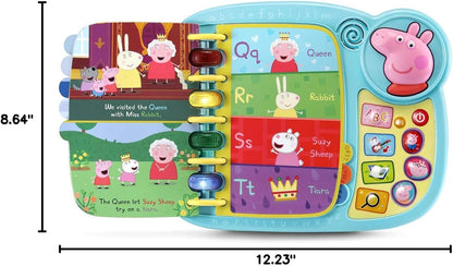 VTech Peppa Pig Learn & Discover Book | Interactive Light-Up Educational Activity Book with Sounds, Music & Vocabulary Learning for Toddlers
