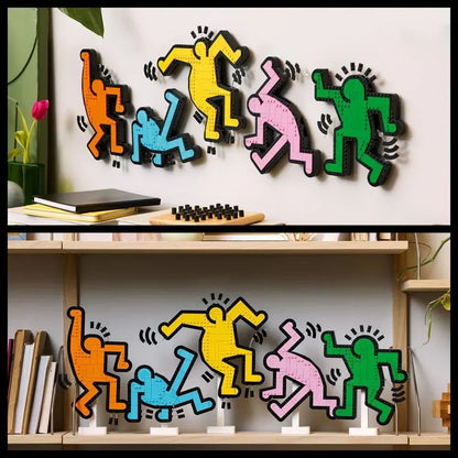 LEGO Art 31216  Keith Haring: Dancing Figures  1,773Piece PopArt Home Decor Build