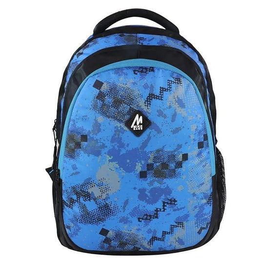Mike School Bags Trio Backpack – 17L | Stylish & Spacious Blue Backpack - Jaiman Toys