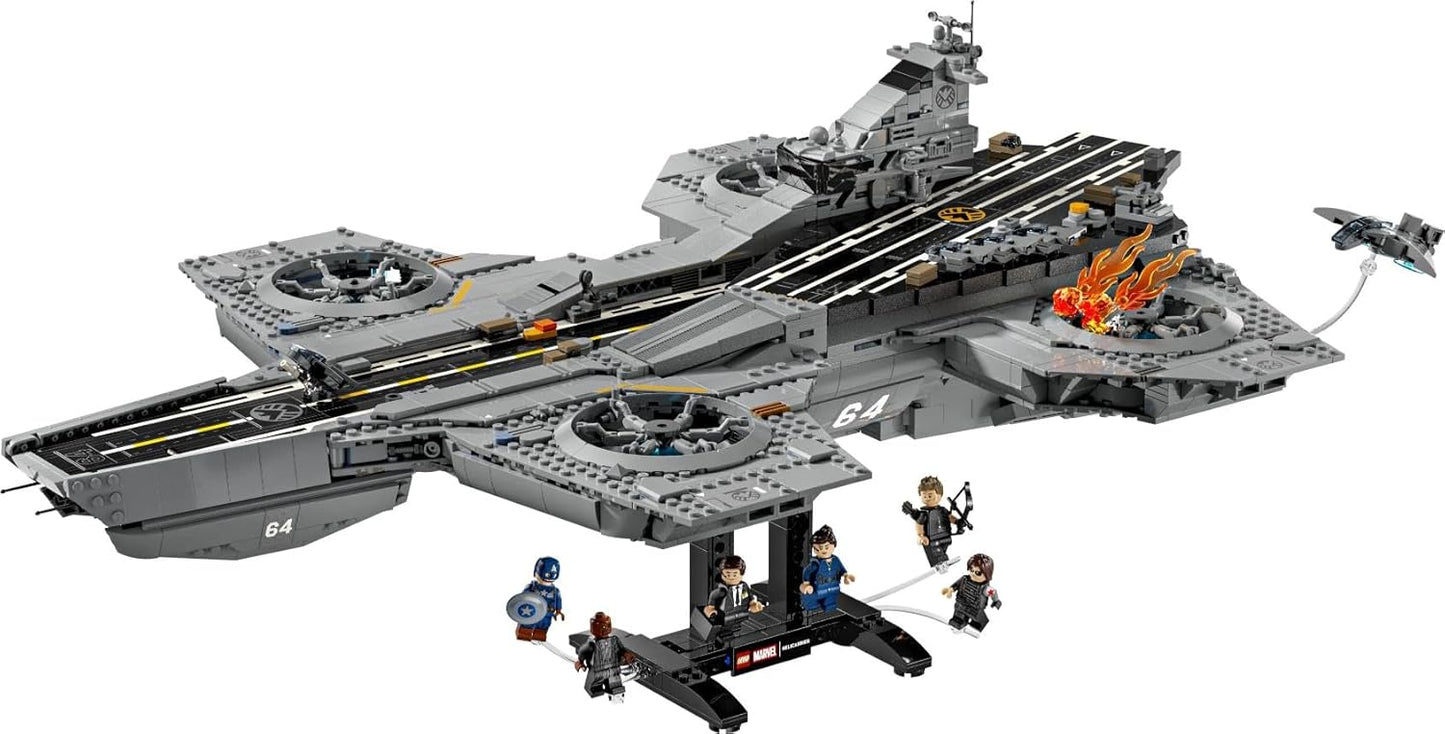 LEGO Marvel S.H.I.E.L.D. Helicarrier - Collectible Building Set for Adults, Ages 18+ - Marvel Bedroom or Home Office Decor - Includes 6 Minifigures - Gift for Men & Women - 76354