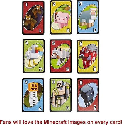 UNO Minecraft Card Game for Kids and Adults - Jaiman Toys