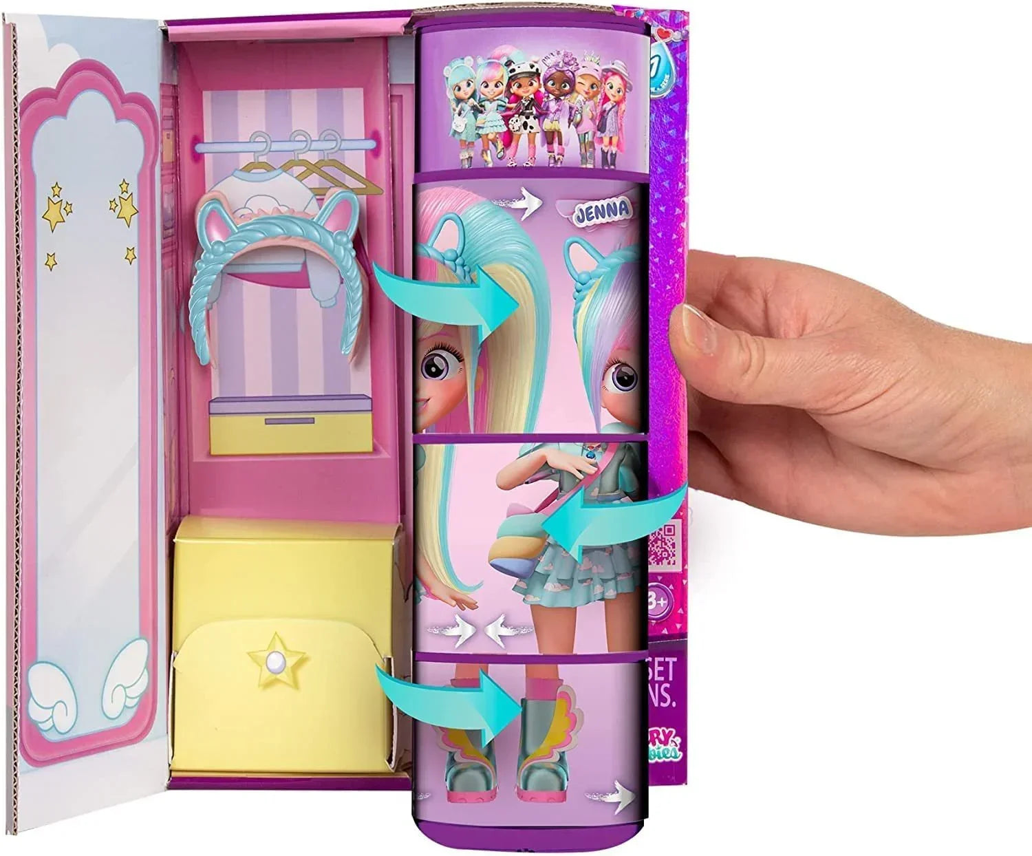 Cry Babies BFF Jenna Fashion Doll with Surprises Including Outfit and Accessories for Fashion Toy - Jaiman Toys