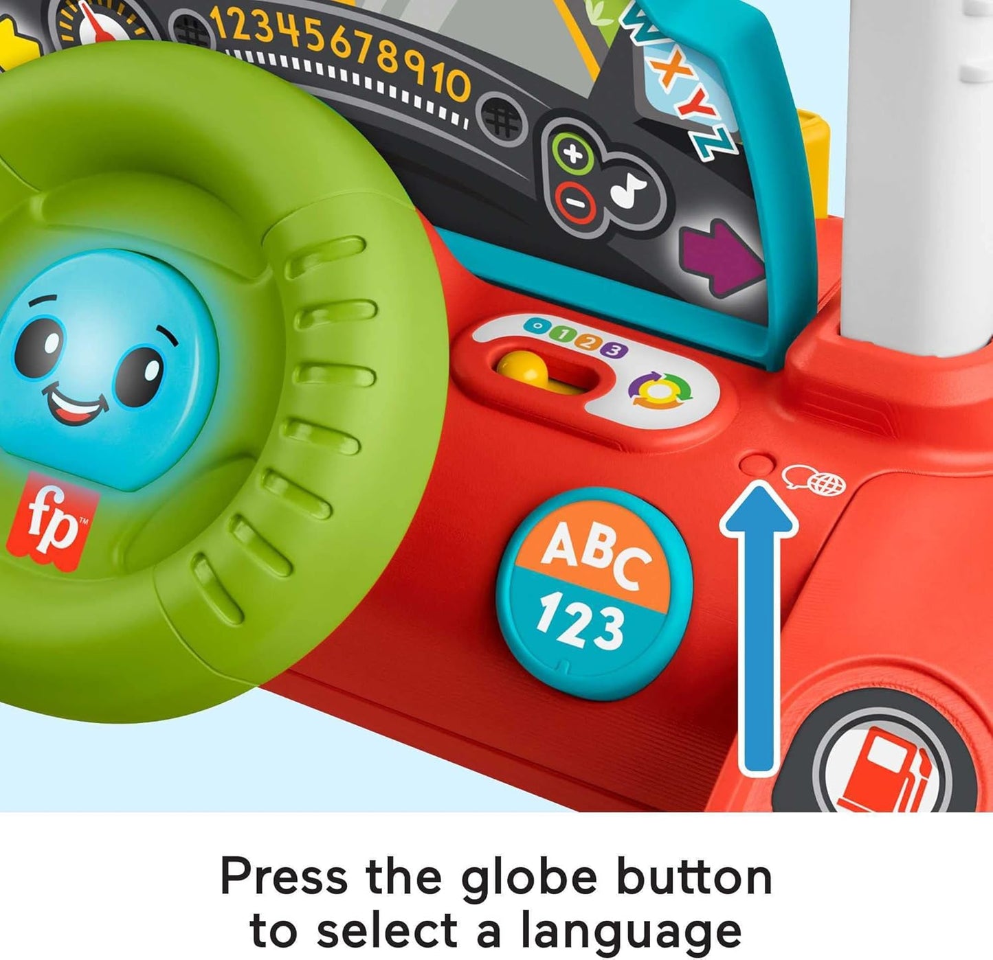 Fisher-Price 2-Sided Steady Speed Baby Walker – Sit-to-Stand Learning Walker with Lights & Sounds (6–36 Months)