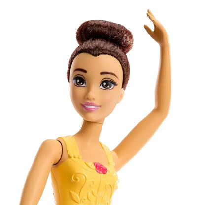 Disney Princess Ballerina Belle Doll | Posable Ballet Toy Inspired by Beauty and the Beast | Gift for Kids