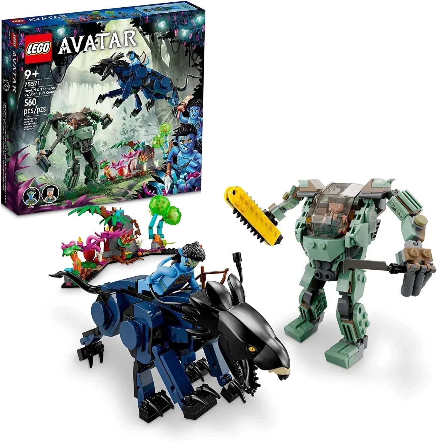 LEGO 75571 Avatar Neytiri &amp; Thanator vs. AMP Suit Quaritch Buildable Action Toy - Jaiman Toys