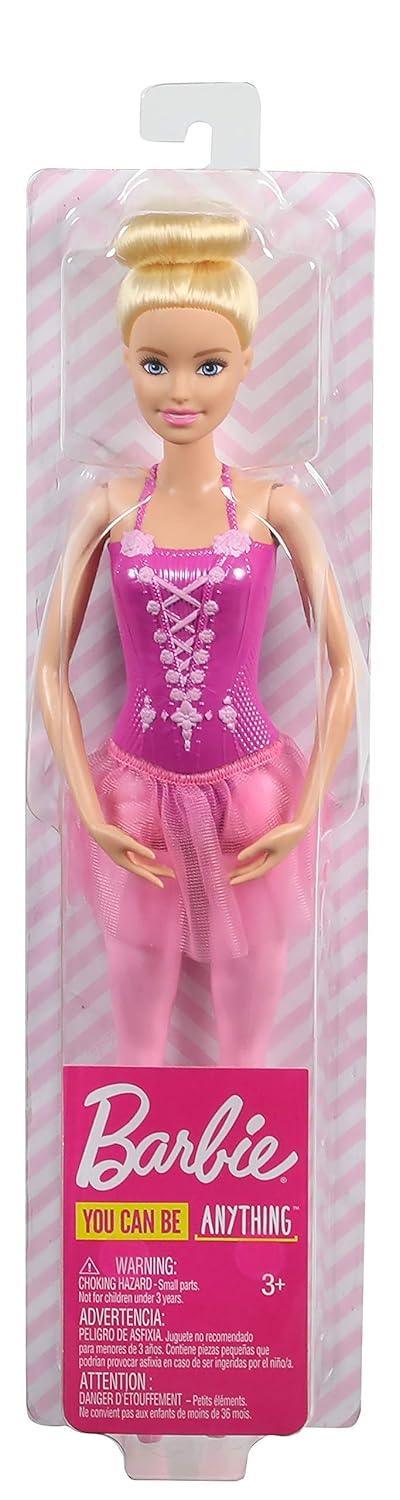 Barbie Ballerina Doll with Ballerina Outfit, Tutu, Sculpted Toe Shoes and Ballet-Posed Arms for Ages 3 and Up - Jaiman Toys