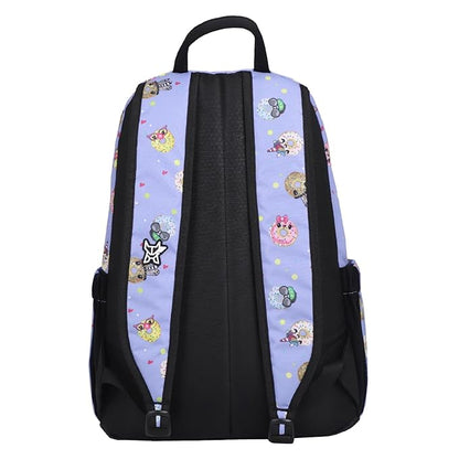 Arctic Fox 16 Inch Kids School Backpack – Purple Donut Print Multi-Compartment Backpack for School & Travel