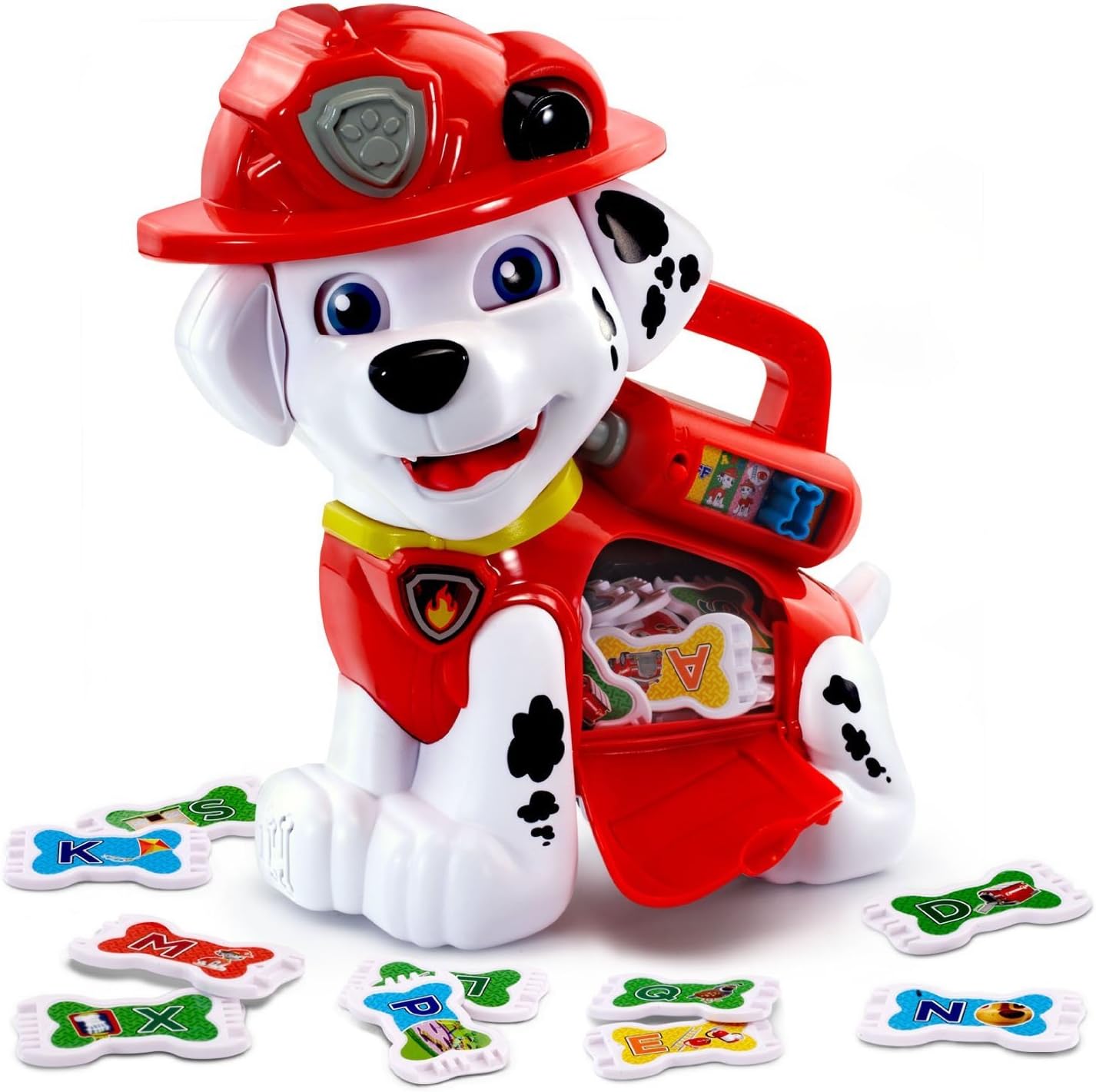 VTech PAW Patrol Treat Time Marshall | Interactive Learning Toy with Letter Treats, Sounds, Music & Educational Games for Toddlers