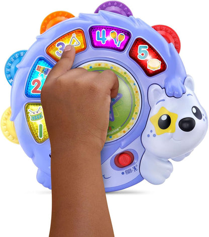 VTech Zoo Jamz Hedgehog Tambourine Interactive Musical Toy for Toddlers | Learning Instrument with Lights, Games & Songs