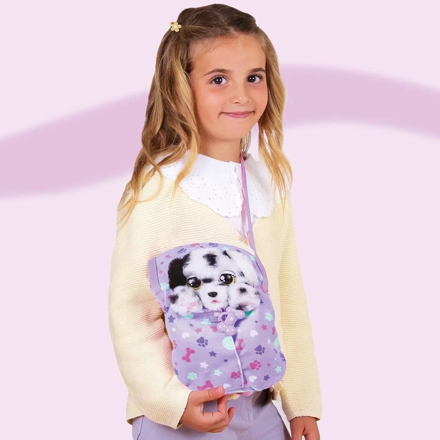 Baby Paws Dalmatian Puppy Toy with Cute Swaddle Bag |Adorable Sounds Kids Toys for Ages 4+ - Jaiman Toys