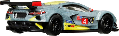 Hot Wheels Premium Car Culture Race Day Corvette C8.R Diecast Car – 1:64 Scale Metal Model with Real Riders