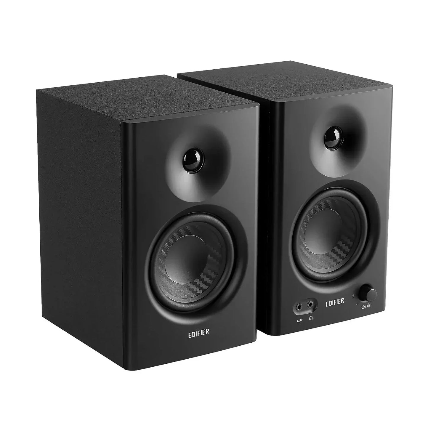 EDIFIER MR4 Powered Studio Monitor Speakers with Supreme Deep Bass, Wooden Enclosure, Dual Mode Sound Effect (Black) - Jaiman Toys