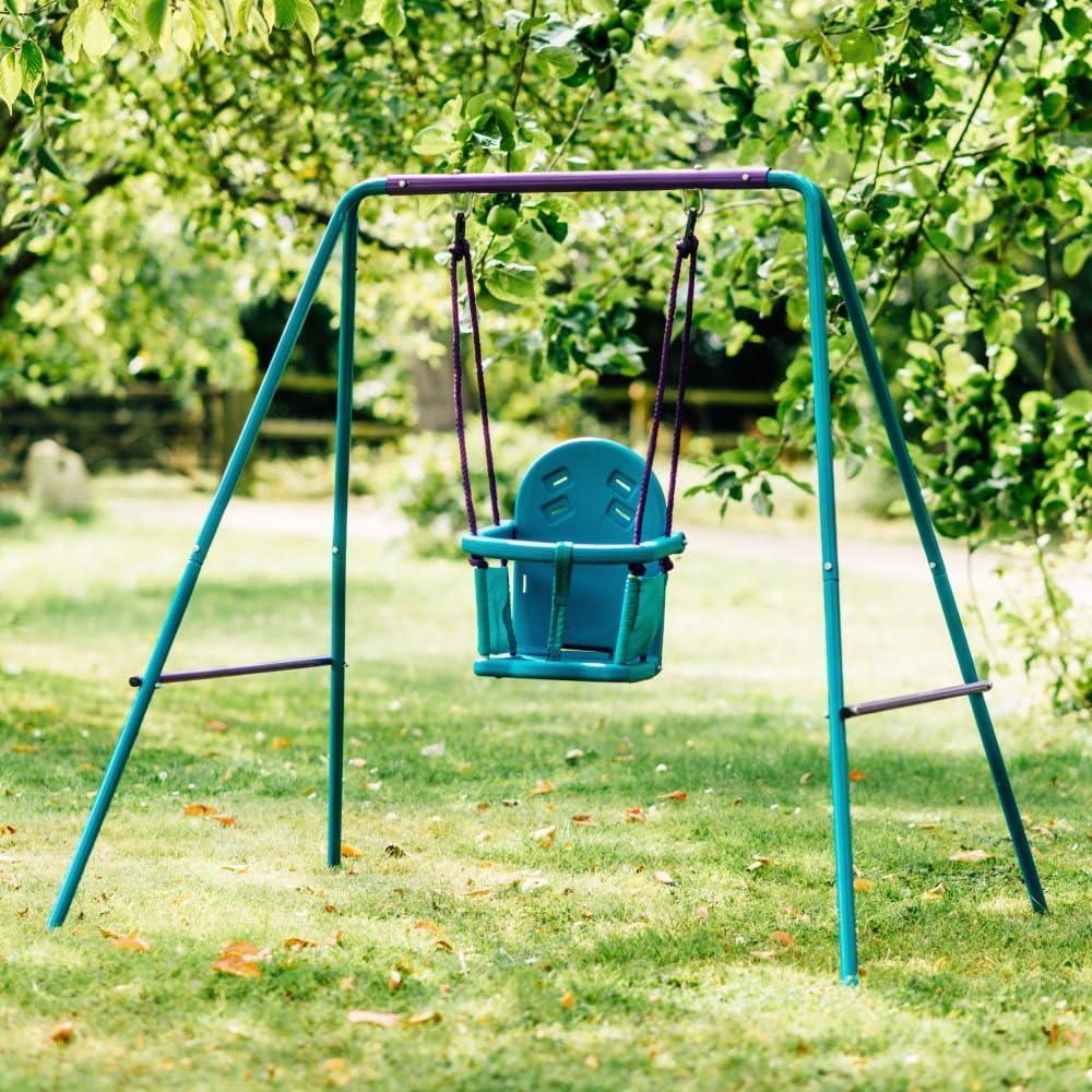Plum 2-In-1 Swing Set With Adjustable Steel Frame, Suitable For Babies, Toddlers And Children ,181 Cm