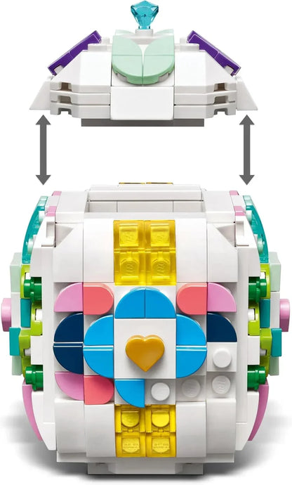 LEGO 40816 Decorative Easter Egg - Toy Ornament w/Colourful Decoration Pieces incl. Gold Hearts & a Gemstone - Arts and Crafts Gift for 9+ Year Old Girls & Boys