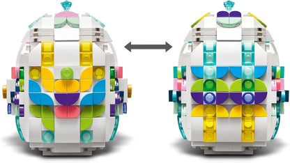 LEGO 40816 Decorative Easter Egg - Toy Ornament w/Colourful Decoration Pieces incl. Gold Hearts & a Gemstone - Arts and Crafts Gift for 9+ Year Old Girls & Boys