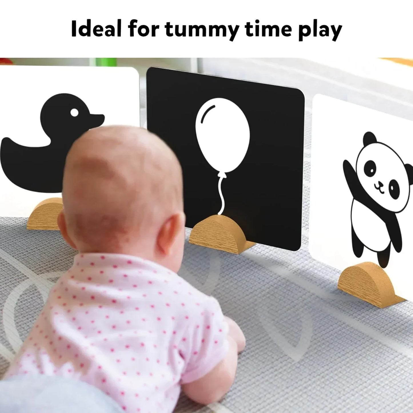 Skillmatics Large Flash Cards for Babies & Infants - High Contrast, Newborn Visual Stimulation & Sensory Development for 0 to 12 Months, 60 Pictures, Gifts, Travel Friendly - Jaiman Toys