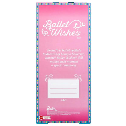 (Box Damage) Barbie Signature Ballet Wishes™ Doll (Brunette, 12 in), Posable, Wearing Ballerina Costume, Tutu, Pointe Shoes & Tiara, Gift for 6 Year Olds and Up - Jaiman Toys
