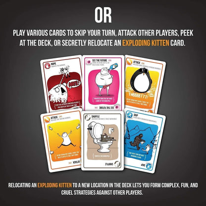 Exploding Kittens Black Card Board Game - Jaiman Toys