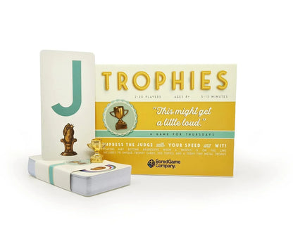 Trophies Party Card Game – Fast-Paced Speed & Wit Family Game