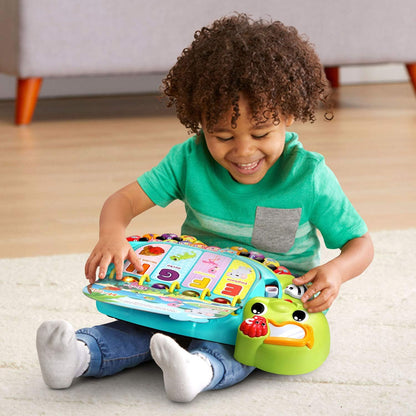 VTech Touch and Teach Sea Turtle Interactive Learning Book, Green | Educational Alphabet, Animal & Piano Toy with Lights, Sounds and Music for Toddlers