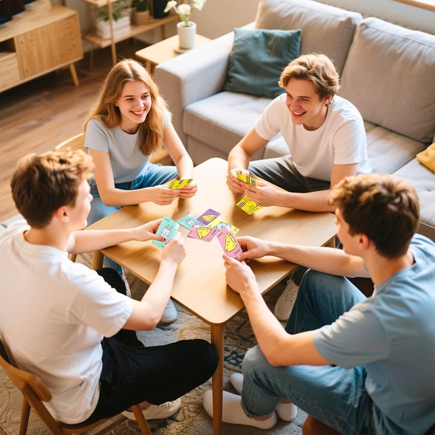 Taco Cat Goat Cheese Pizza A Hand slamming Fast Party Family Board Games for Kids and Adults, Ages 8+, 10-15 Minutes to Play, 2-8 Players