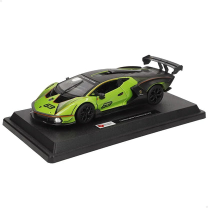 Bburago 18-28017 Lamborghini Essenza SCV12 1:24 Scale Model car, Green/Black - Jaiman Toys