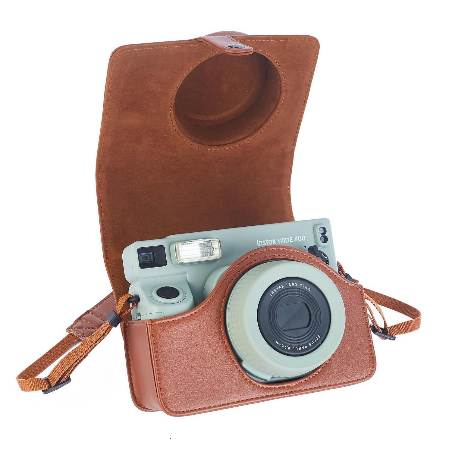 PU Leather Protective Camera Case Pouch – Stylish & Durable for Fujifilm Instax WIDE - 400 - Jaiman Toys