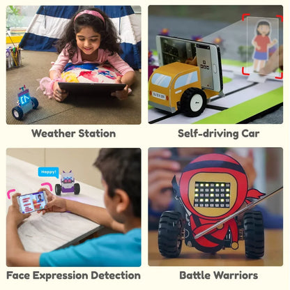 STEMpedia Quarky Ultimate Kit – Advanced AI & Robotics Toy Kit for Kids 7+ | 50+ AI & ML Projects with Mechanical Construction & Online Courses - Jaiman Toys