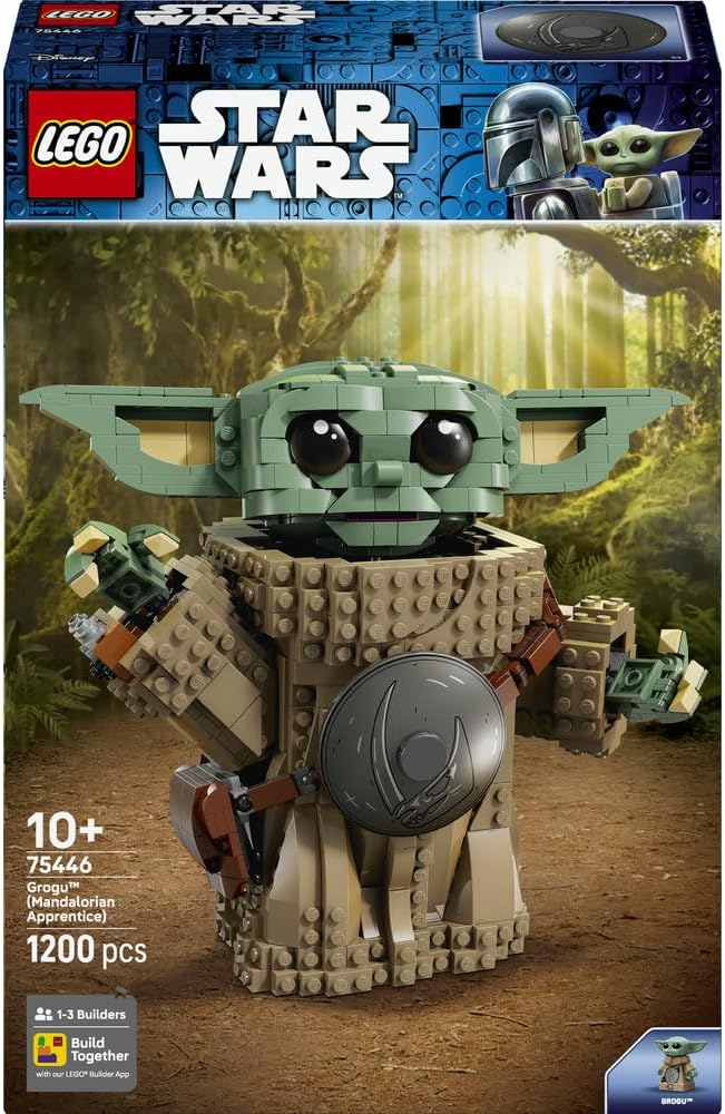 LEGO 75446 Star Wars Grogu (Mandalorian Apprentice) Toy - Display Figure Model Kit w/Beskar Armour for Kids' Room Decor - Gift Idea for 10+ Year Old Boys, Girls
