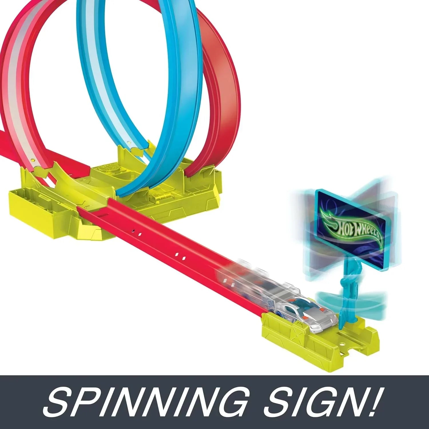 Hot Wheels Neon Speeders Laser Slamway – Tri-Color Track & 1 Car! - Jaiman Toys