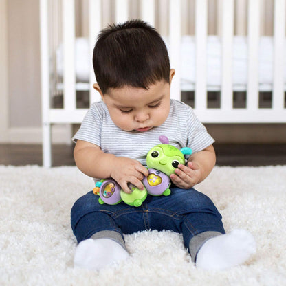 VTech Twist & Explore Caterpillar, Green | Interactive Musical Sensory Learning Toy for Babies 3+ Months