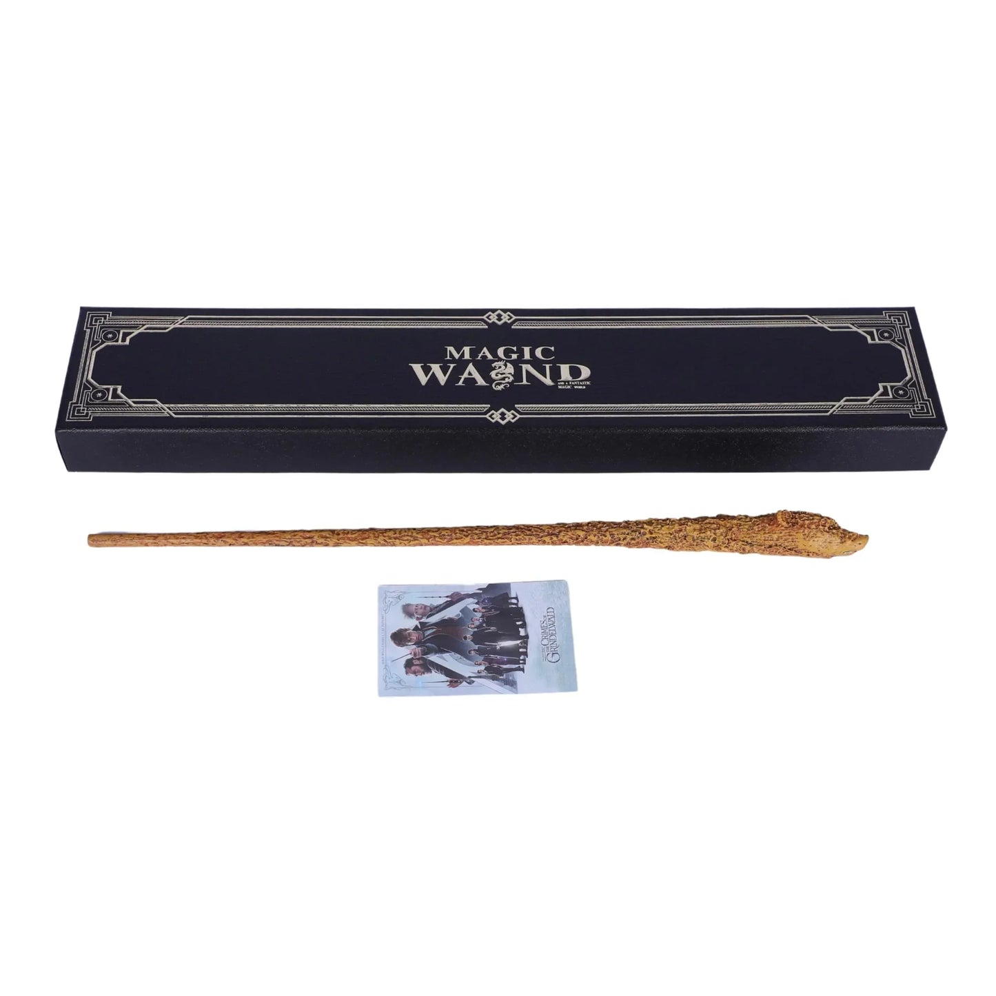 Classic Handcrafted Harry Potter Wand - 35 CM Wizard Stick Collectible & Cosplay Accessory: Hufflepuff Mascot's Wand (No LED) - Jaiman Toys