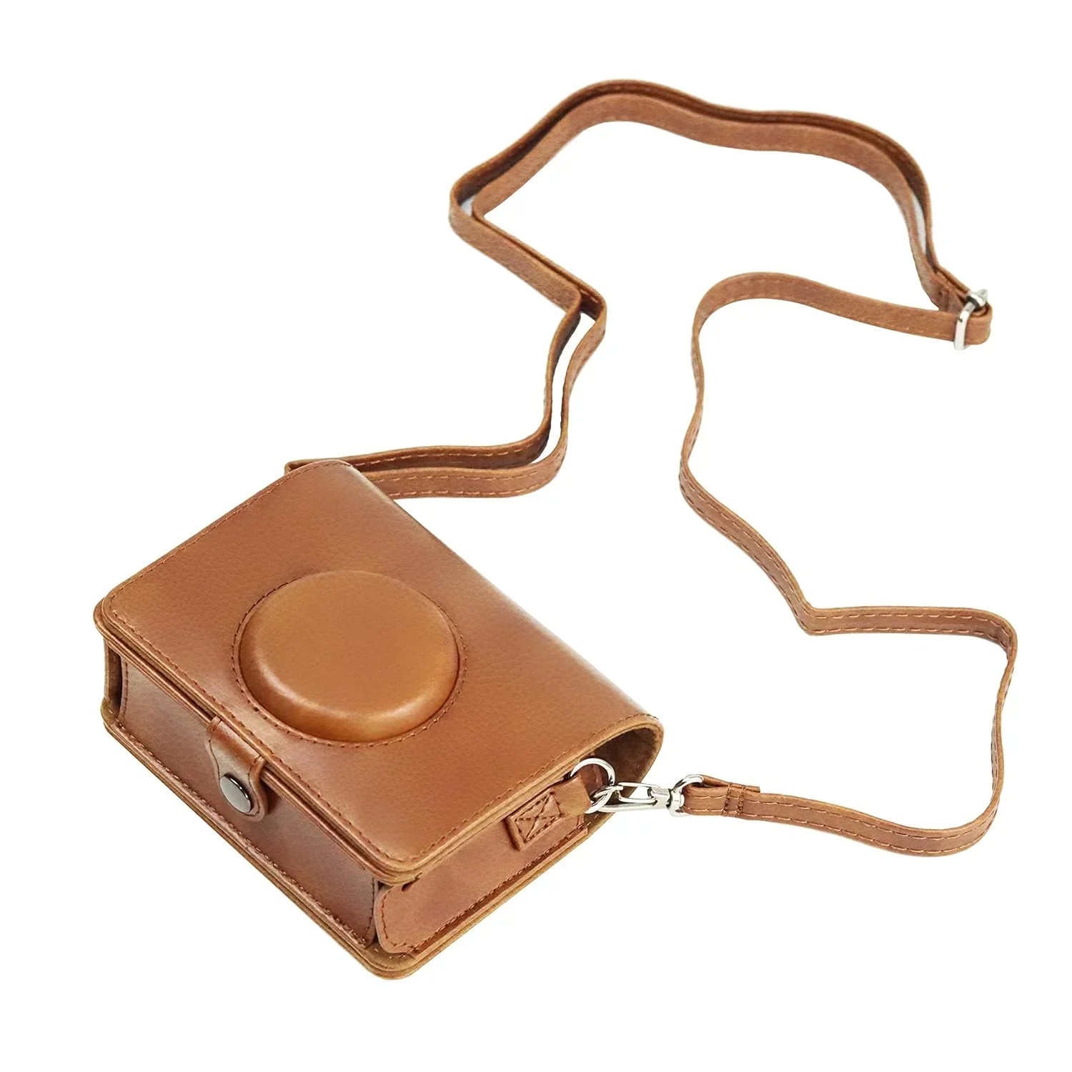Sleek Protection for Mini Evo – Premium PU Leather Case for Fujifilm Instax Mini EVO (Brown) - Jaiman Toys