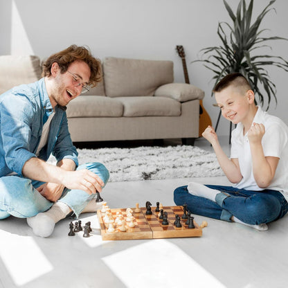 Funskool Chess Classic – Wooden Finish Strategy Board Game for Kids & Adults (2 Players, Ages 7+)