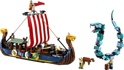 (Box Damage) LEGO 31132 Creator 3in1 Viking Ship & The Midgard Serpent  Building Kit (1,192 Pcs)
