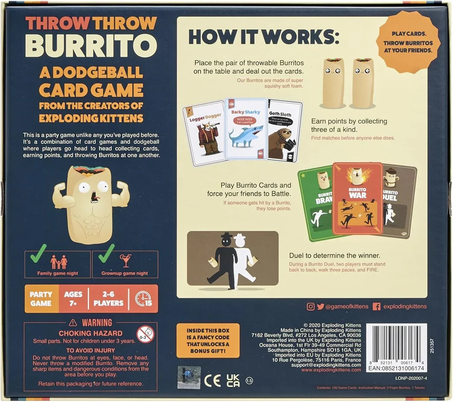 Throw Throw Burrito - A Dodgeball Card Game - Jaiman Toys