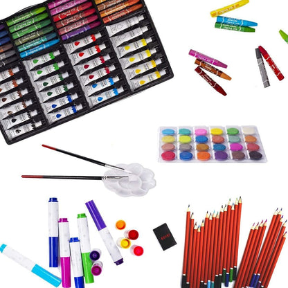 Kids Art Drawing Set 145-Piece Art and Craft Supplies for Drawing and Painting - Perfect Birthday Gift for Boys and Girls Spiderman Theme - Jaiman Toys
