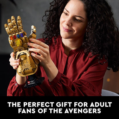 LEGO 76191 Marvel Infinity Gauntlet Building Set for Adults – Thanos Infinity Stones Collectible Display Model (590 Pieces)