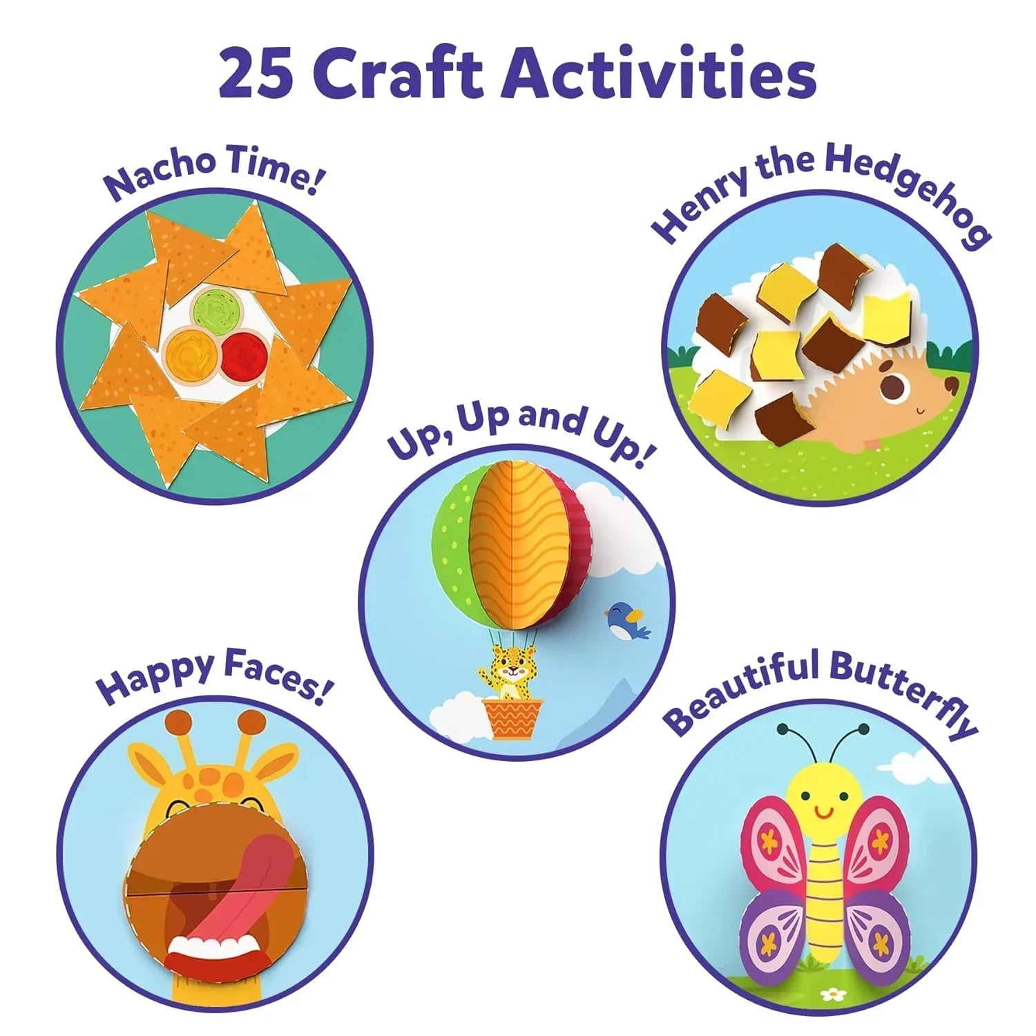 Skillmatics Art & Craft Activity Kit - Snip, Snip, Practice Scissor Skills, Craft Kits & Supplies, 25 DIY Activities, Gifts for Toddlers, Girls & Boys Ages 3, 4, 5, 6, 7, Travel Toys,Multicolor, Paper - Jaiman Toys