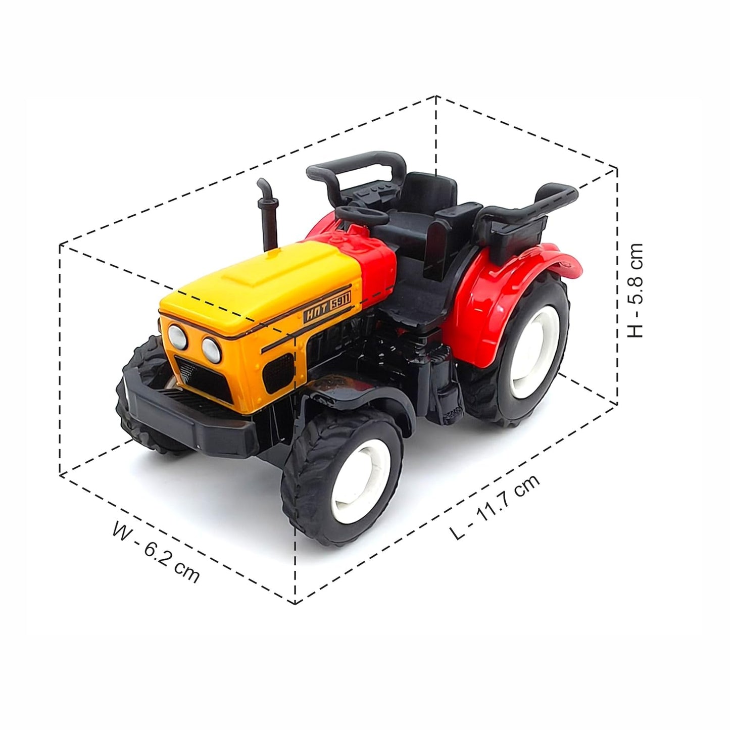 Centy Tiny Truckies 5911 Legend Tractor Friction Powered Toy – Farm Vehicle for Kids 3+ Years