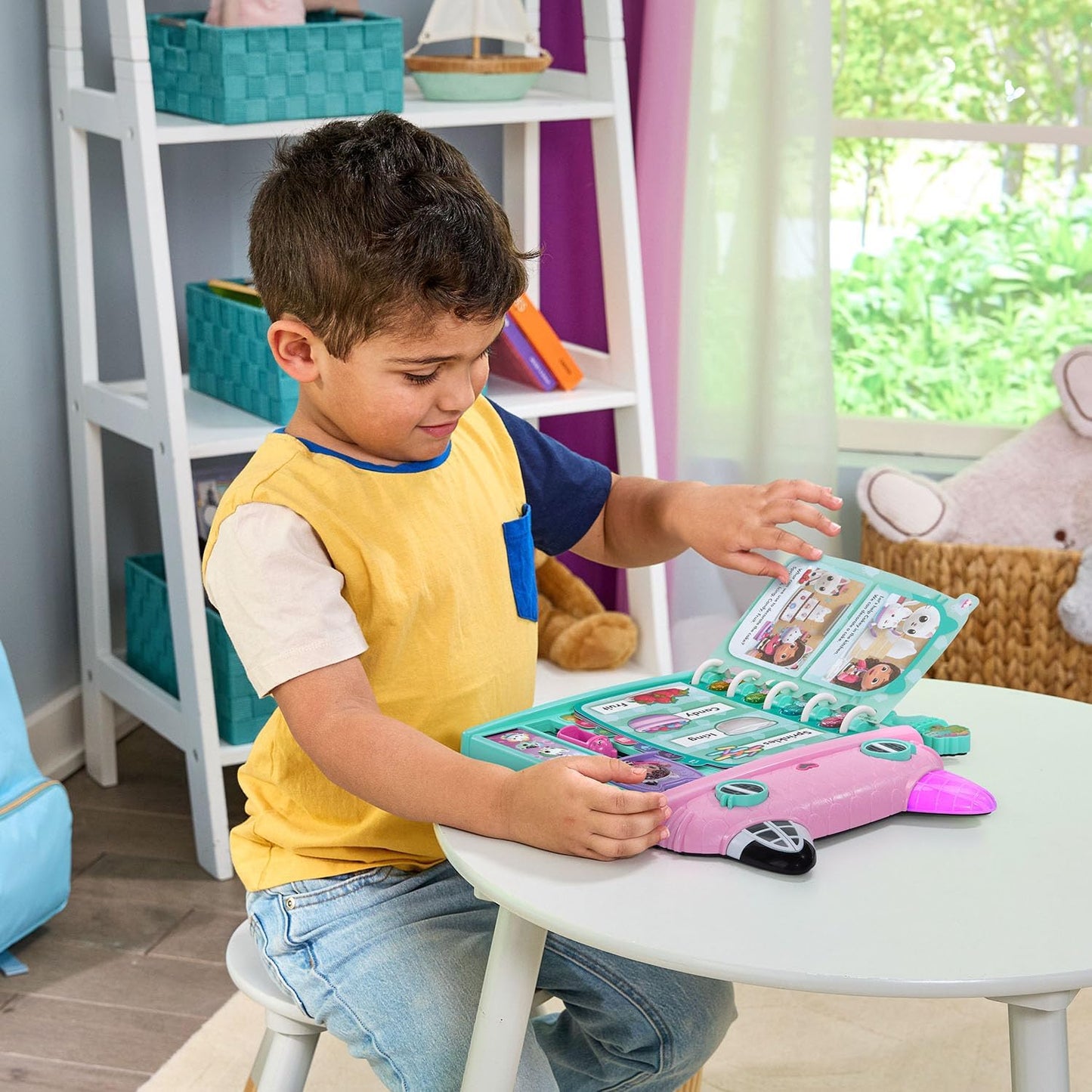 VTech Gabby's Dollhouse Cat-a-Vator Discovery Book | Interactive Learning Book with Stories, Music, Vocabulary & Lights for Kids 3+