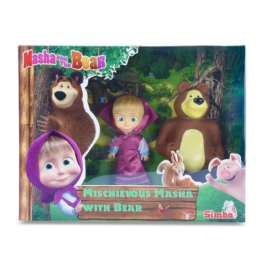 Simba Masha And The Bear Mischevious Masha with Bear Age 3+ - Jaiman Toys