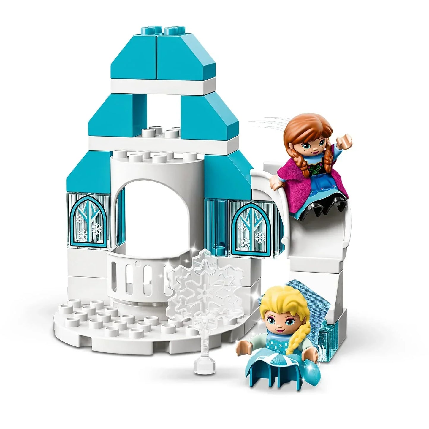 LEGO 10899 Duplo Frozen Ice Castle (59 Pcs) – Educational Building Blocks Set for Kids, Multicolor