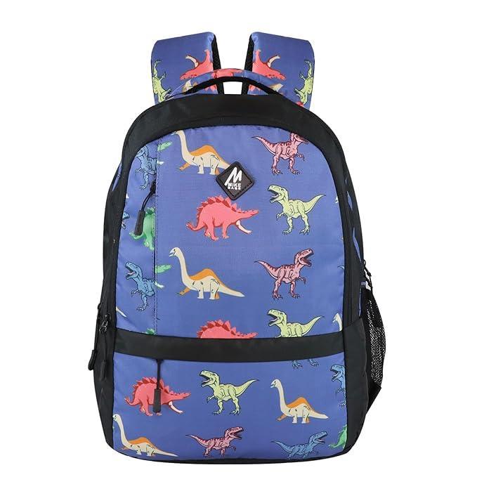 Mike Rage Dino School Bags – 18L | Fun & Durable Blue Backpack for Kids - Jaiman Toys